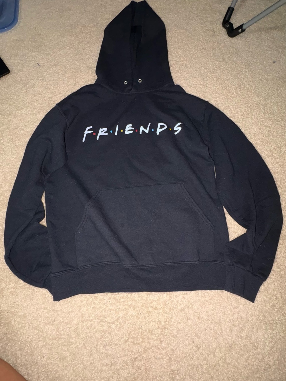 F.R.I.E.N.D.S. Black Logo Pullover Hoodie